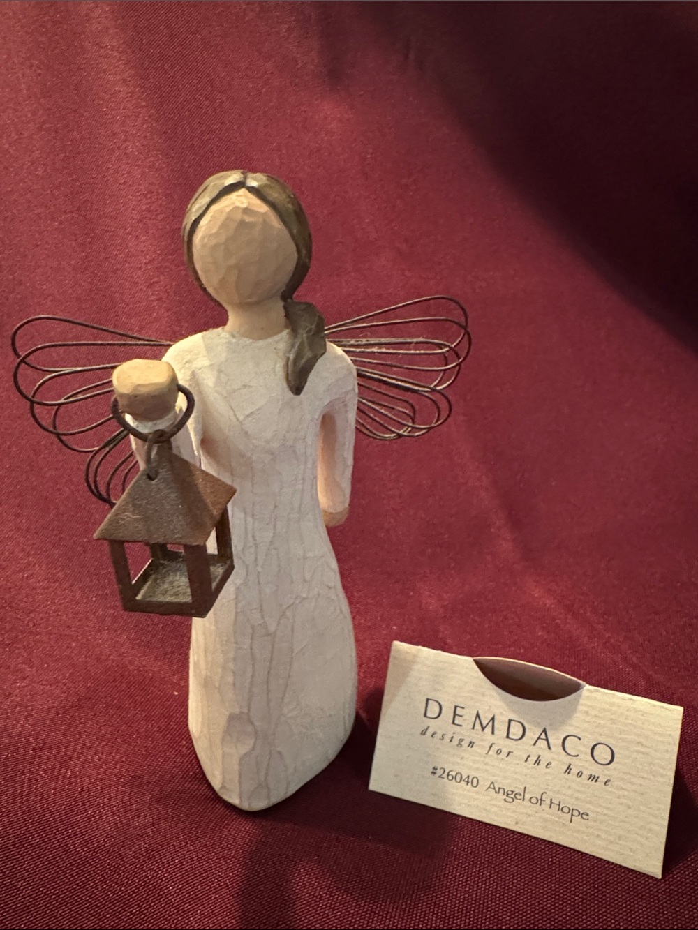 Willow Tree Angel of Hope - with Bronze Lantern - No Box
